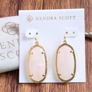 [NEW] Kendra Scott Elle Gold Rose Quartz Earrings